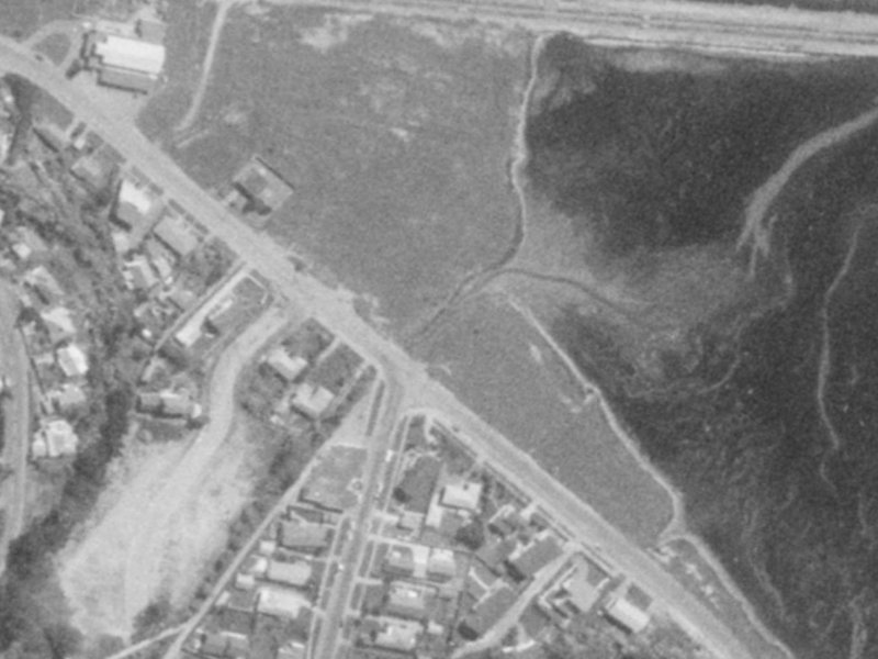 40 McCormacks Bay Road from the air, 1975-1979