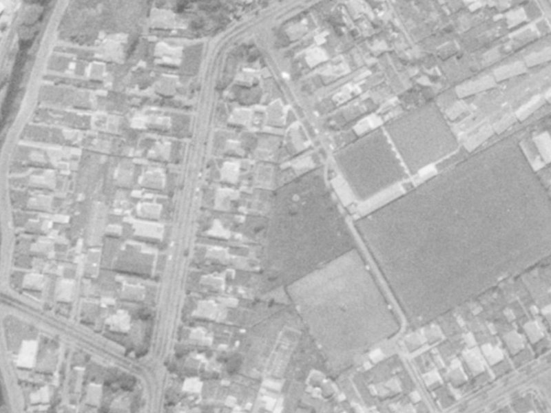 52 Saint Martins Road from the air, 1975-1979
