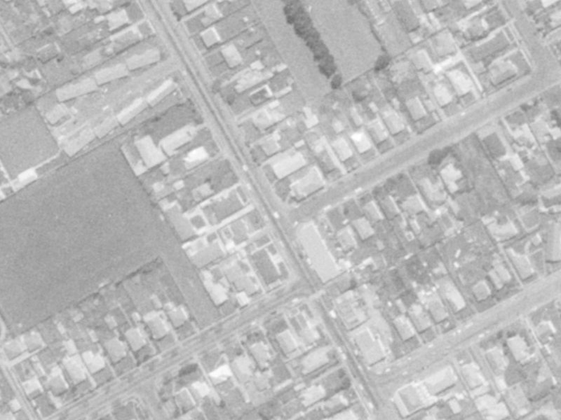 122 Wilsons Rd South from the air, 1975-1979