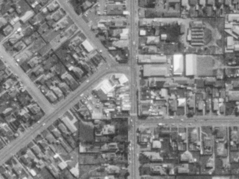 145 Colombo Street from the air, 1975-1979