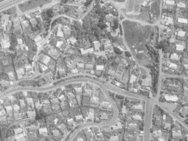 49 Saint Andrews Hill Road from the air, 1975-1979