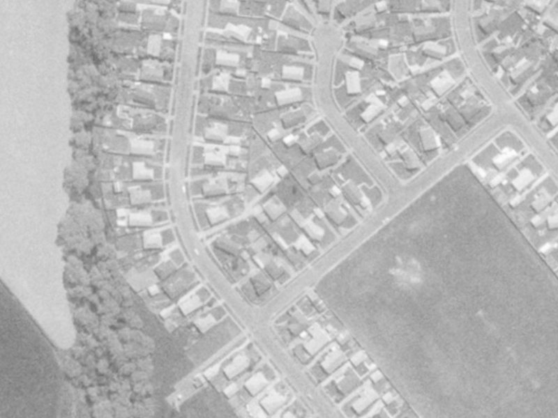 115 Warren Crescent from the air, 1975-1979