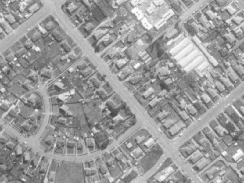 206 Lyttelton Street from the air, 1975-1979