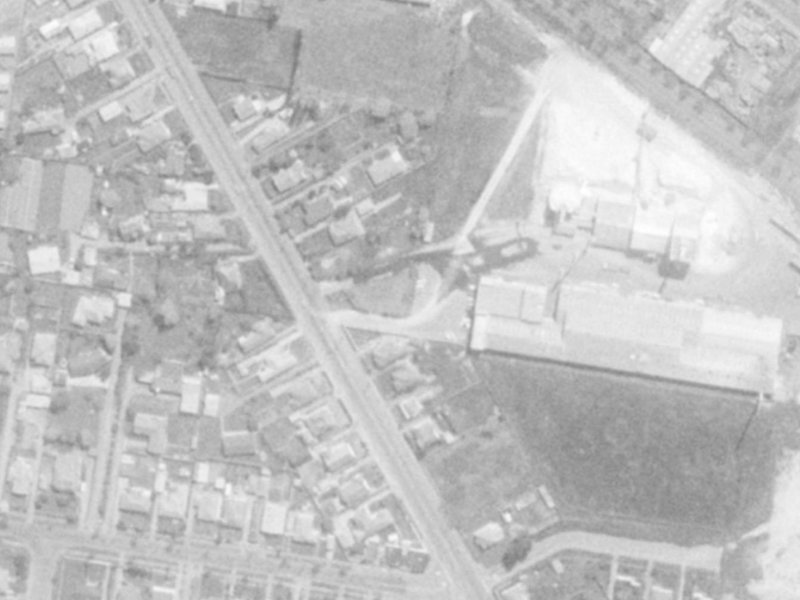 227 Opawa Road from the air, 1975-1979