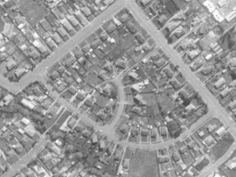 8 Gleig Place from the air, 1975-1979