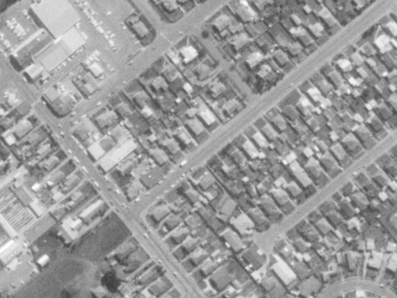 11 Milton Street from the air, 1975-1979