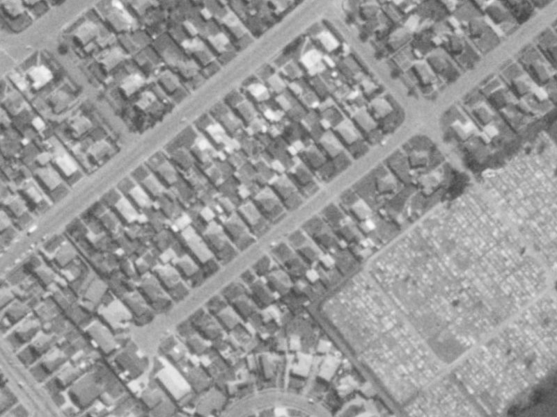 23 Roker Street from the air, 1975-1979