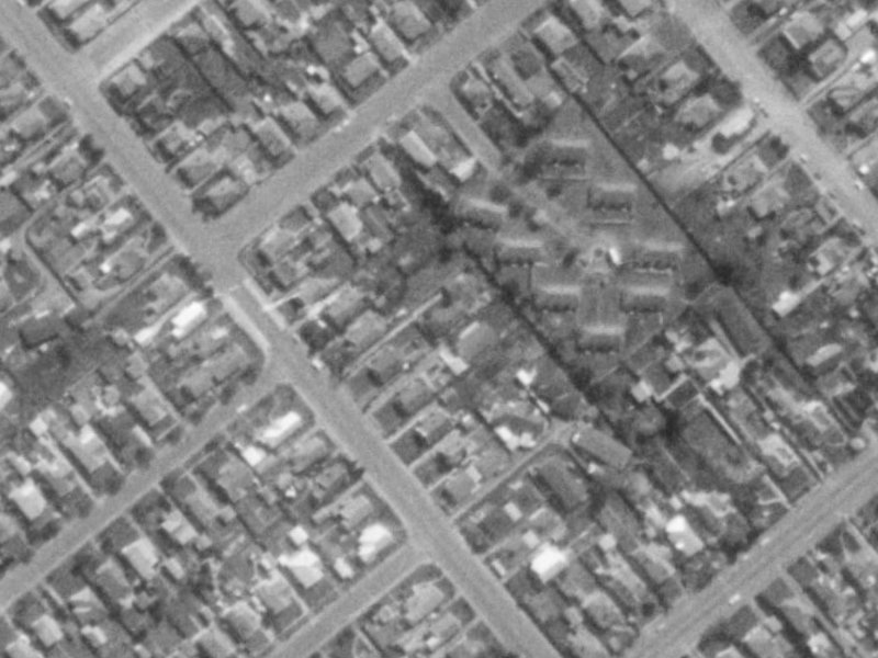 68A Selwyn Street from the air, 1975-1979