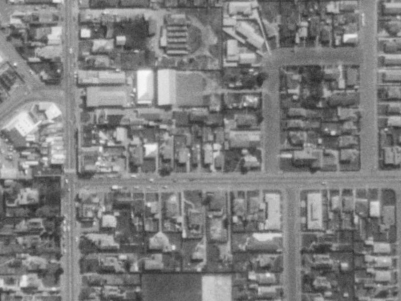 23 Tennyson Street from the air, 1975-1979
