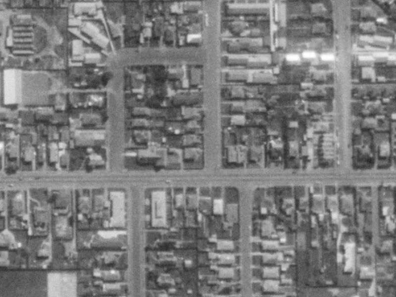39 Tennyson Street from the air, 1975-1979