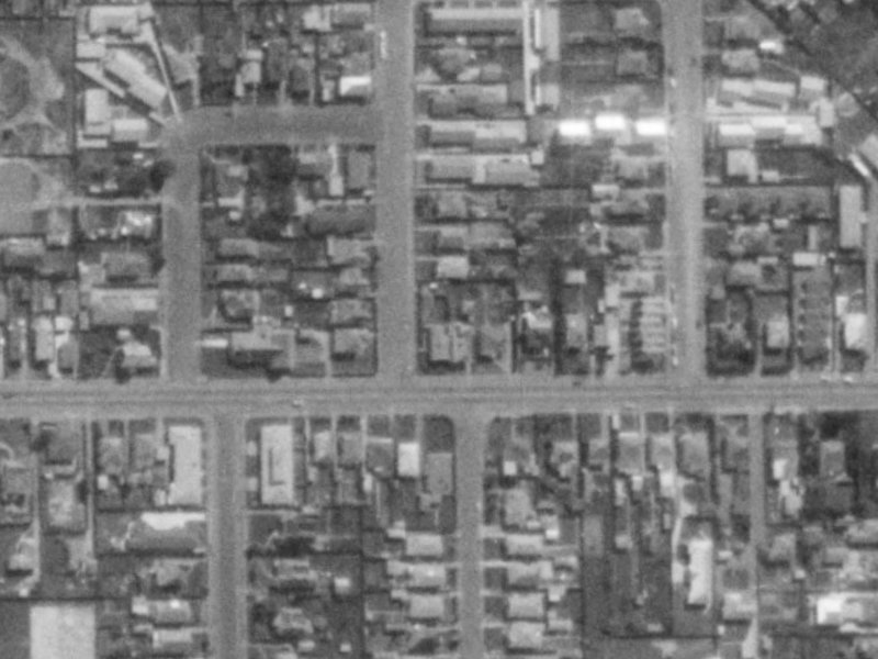 61 Tennyson Street from the air, 1975-1979