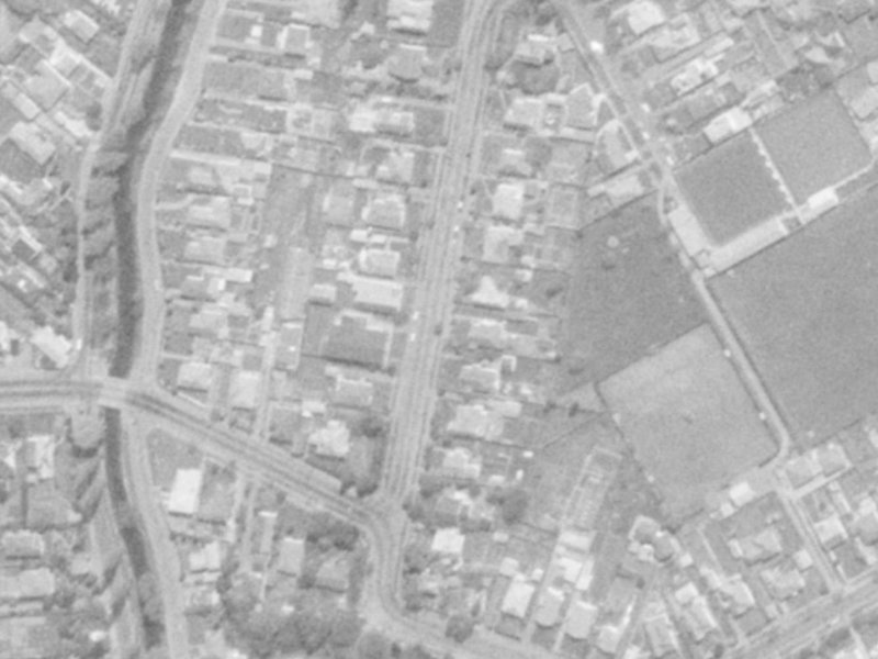 46A St Martins Road from the air, 1975-1979
