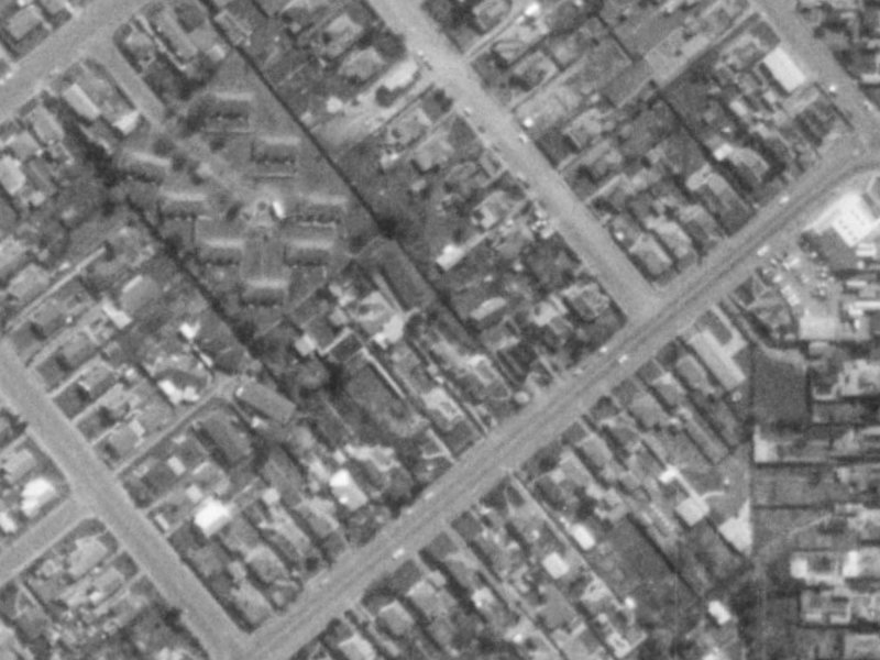 119A Somerfield Street from the air, 1975-1979