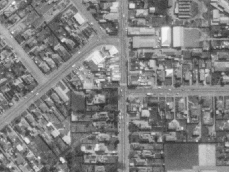 135 Colombo Street from the air, 1975-1979