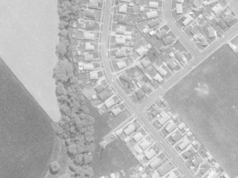 126 Warren Crescent from the air, 1975-1979