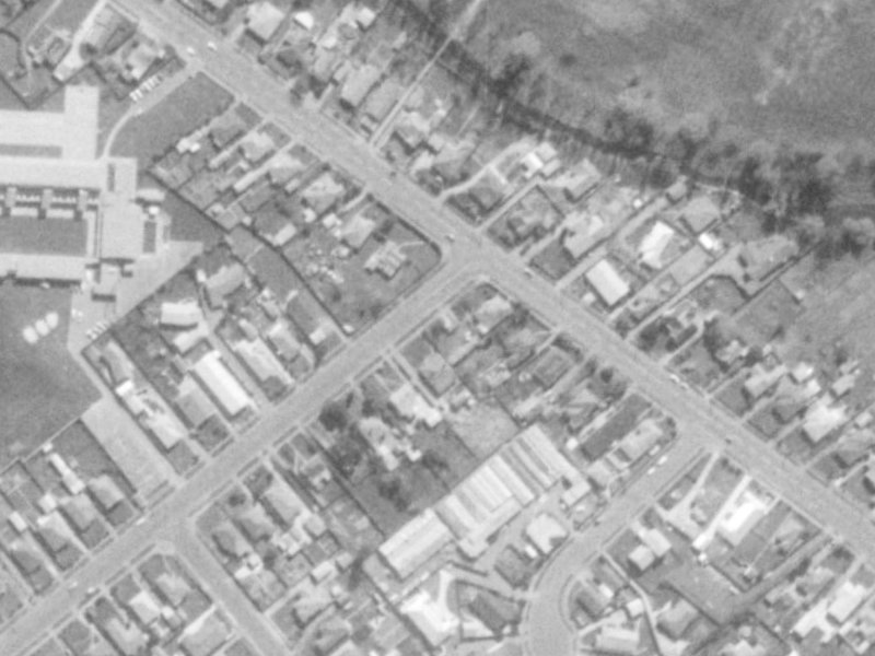 7 Mathers Road from the air, 1975-1979
