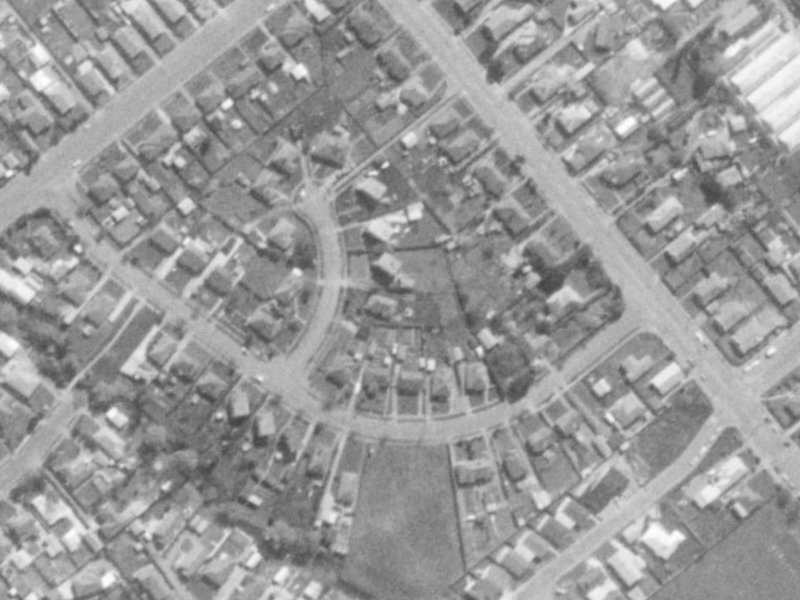 4C Gleig Place from the air, 1975-1979
