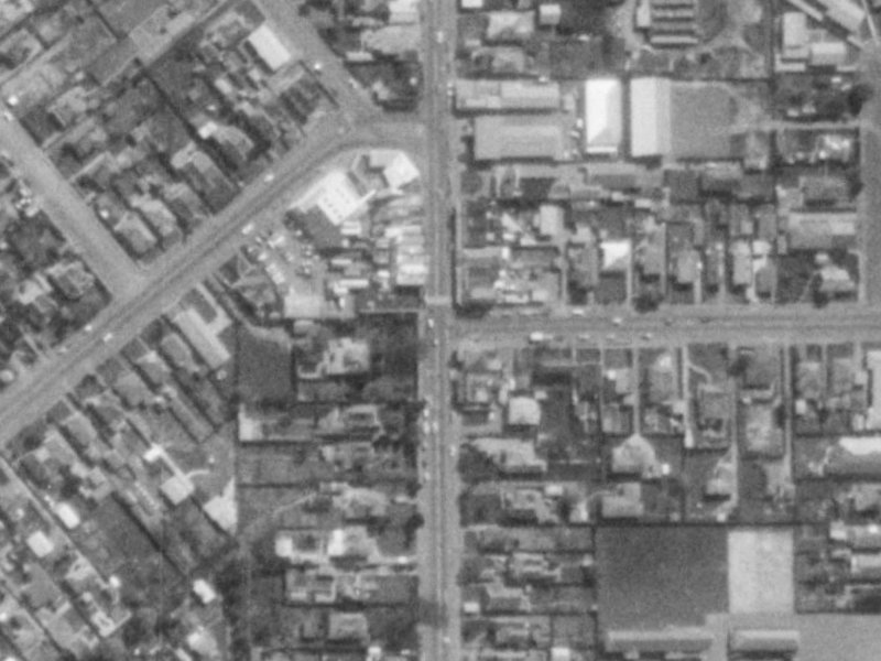 133 Colombo Street from the air, 1975-1979