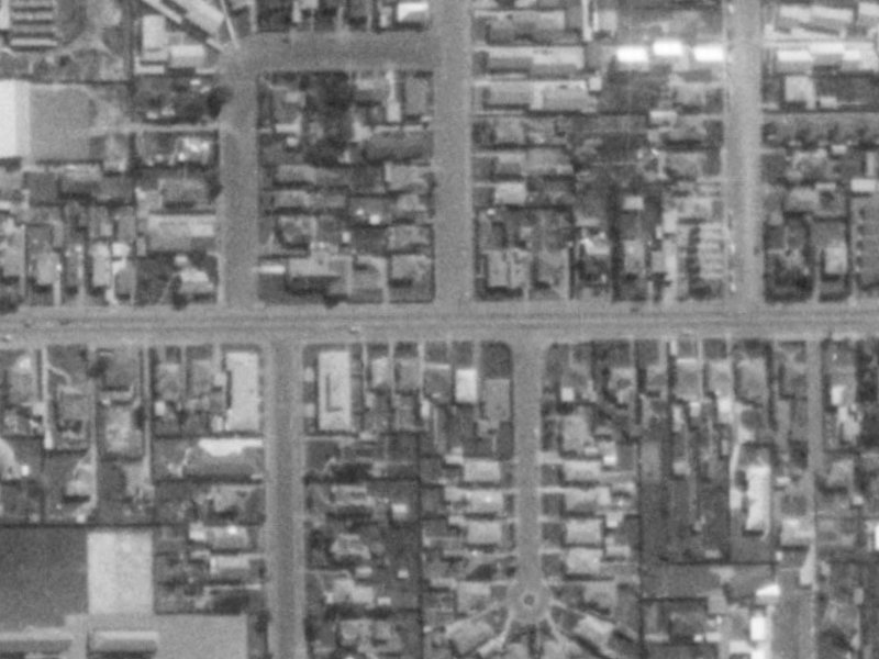 52 Tennyson Street from the air, 1975-1979