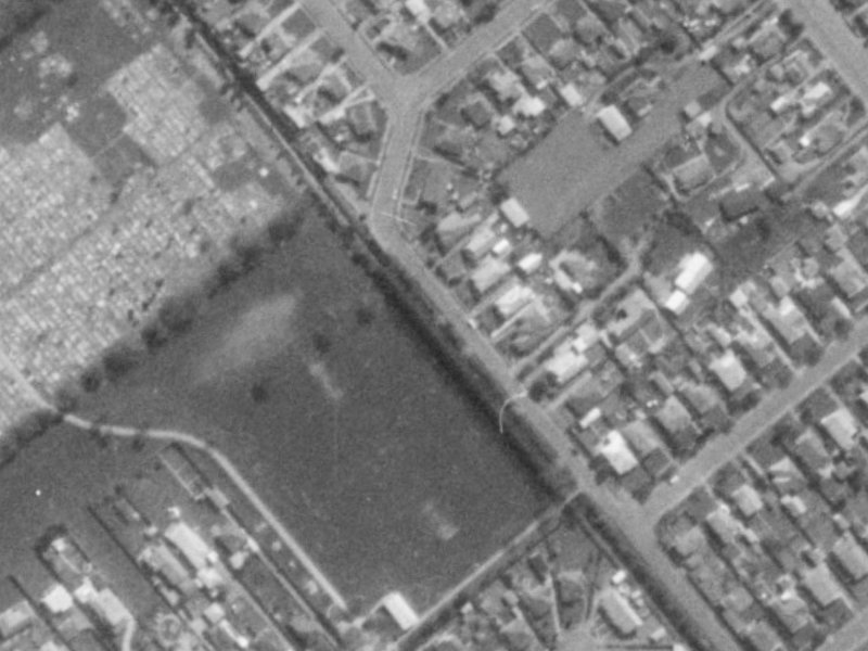 46 Woodard Terrace from the air, 1975-1979