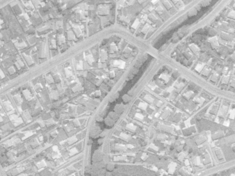 252 Riverlaw Terrace from the air, 1975-1979