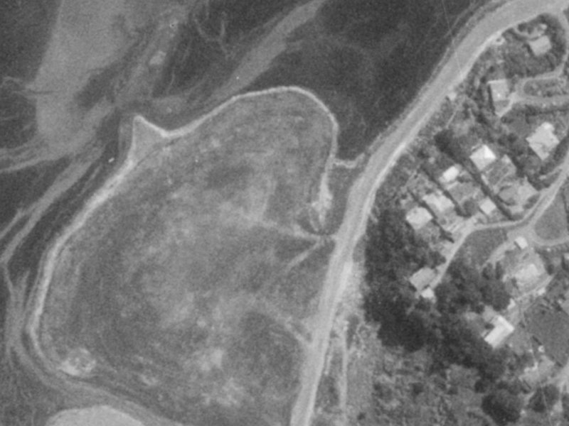 138–140 McCormacks Bay Road from the air, 1975-1979