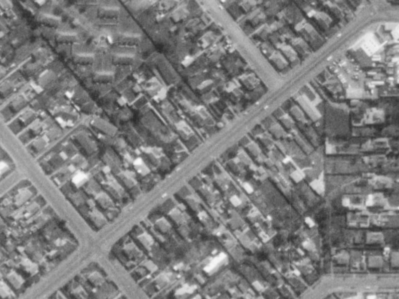 117 Somerfield Street from the air, 1975-1979