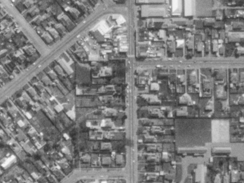 129B Colombo Street from the air, 1975-1979