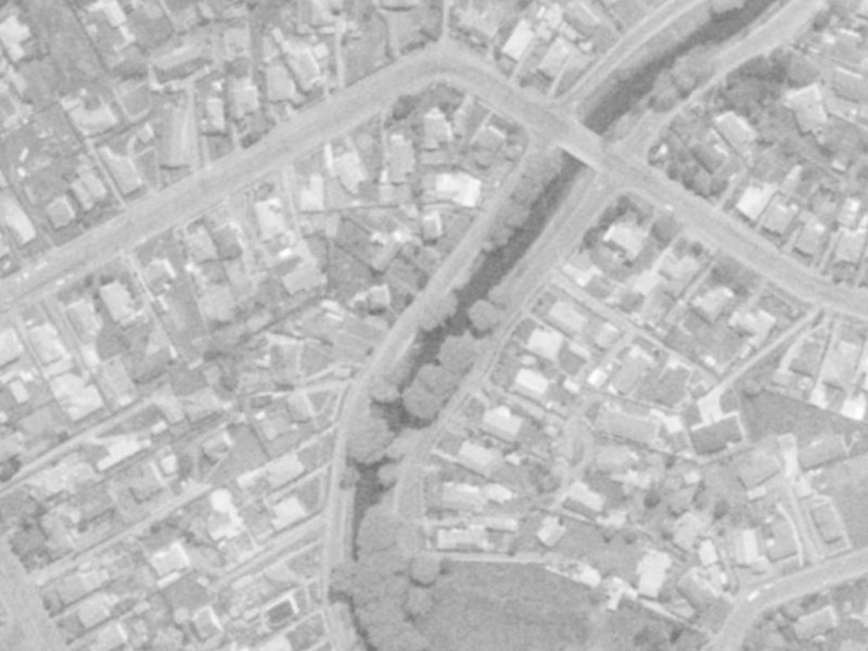 254 Riverlaw Terrace from the air, 1975-1979