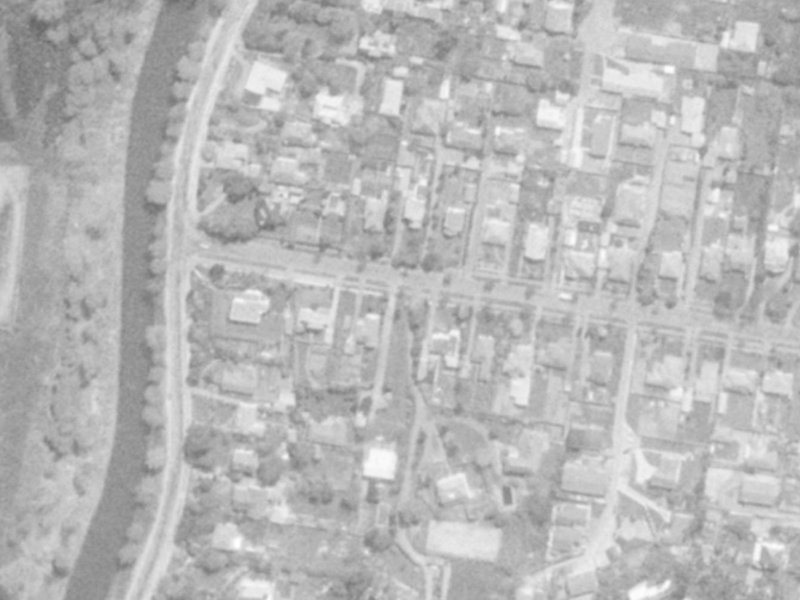 8A Grange Street from the air, 1975-1979