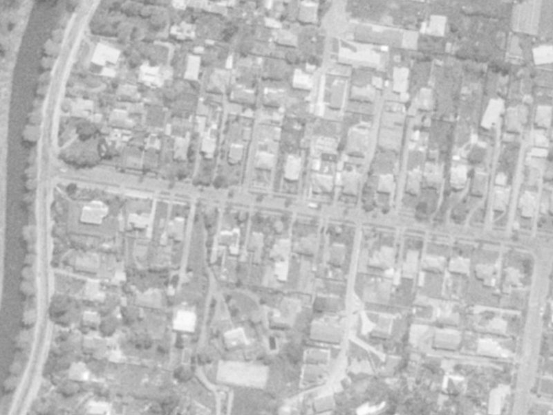 18 Grange Street from the air, 1975-1979