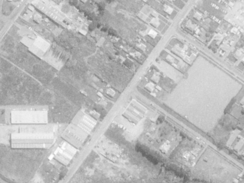 112 Bamford Street from the air, 1975-1979