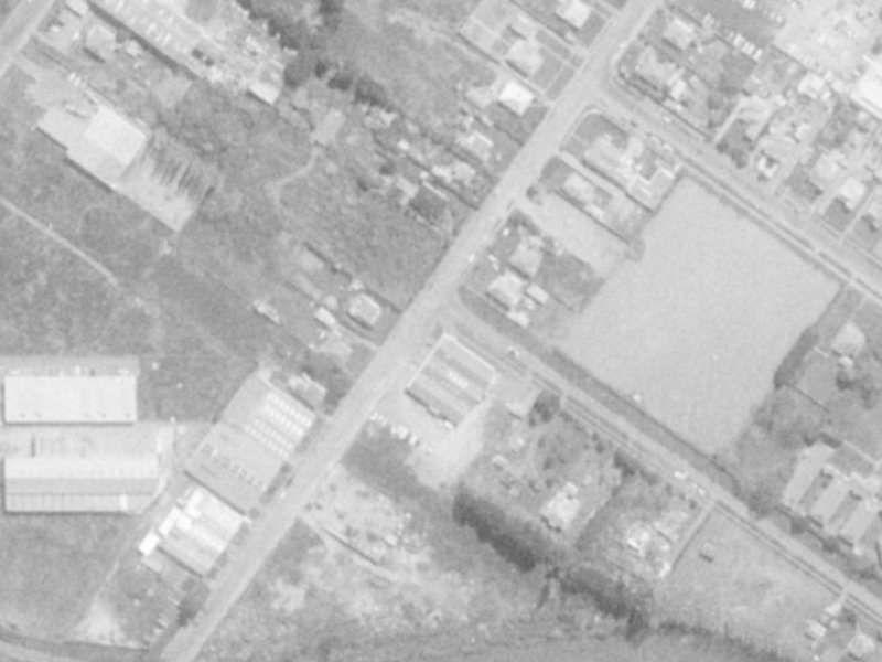 103 Bamford Street from the air, 1975-1979