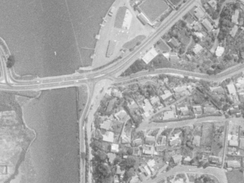 Ferrymead Terrace from the air, 1975-1979