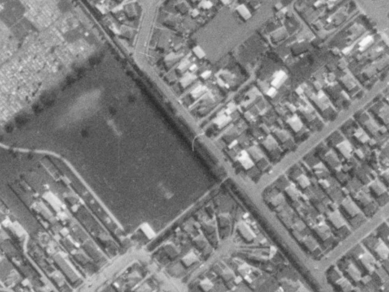 Woodard Terrace from the air, 1975-1979
