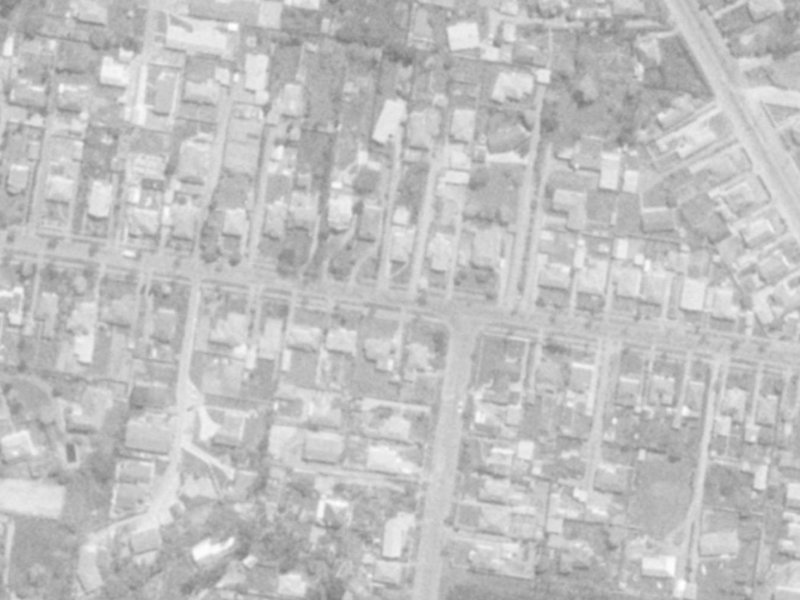 63 Grange Street from the air, 1975-1979