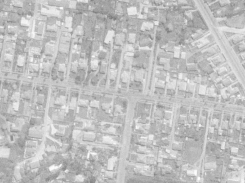 67 Grange Street from the air, 1975-1979
