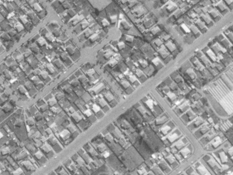 6 Beanland Avenue from the air, 1975-1979