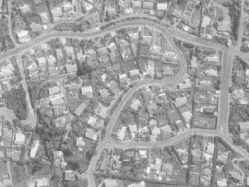 11 Marama Crescent from the air, 1975-1979