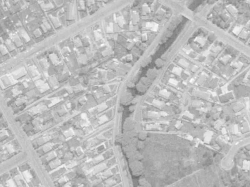 263 Riverlaw Terrace from the air, 1975-1979