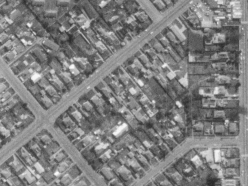 125 Colombo Street from the air, 1975-1979