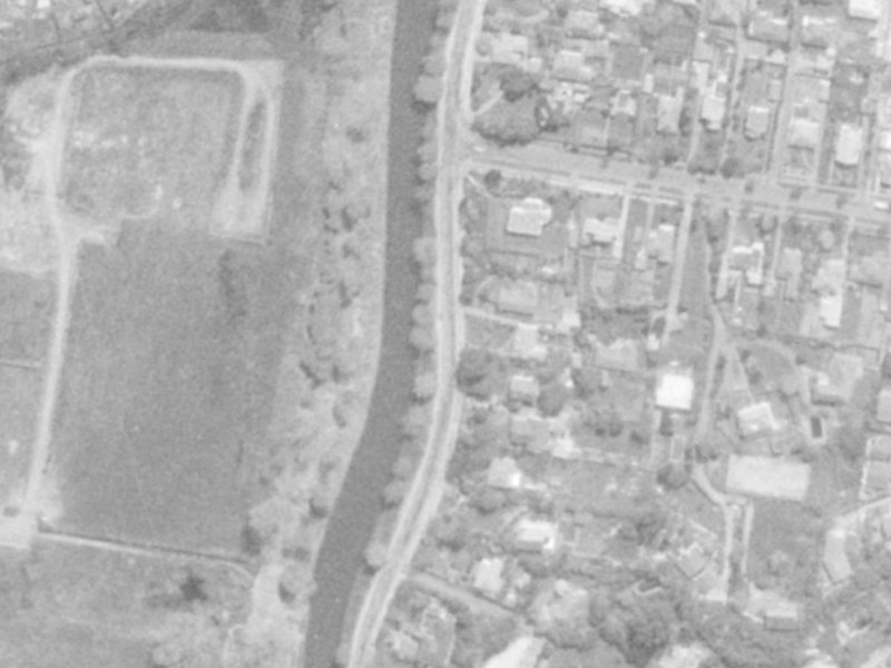 Aynsley Terrace from the air, 1975-1979