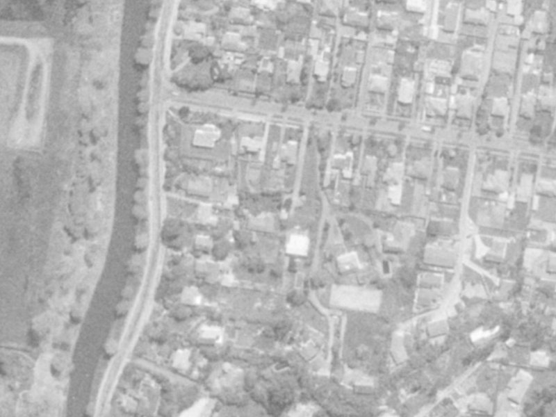 8 Grange Street from the air, 1975-1979