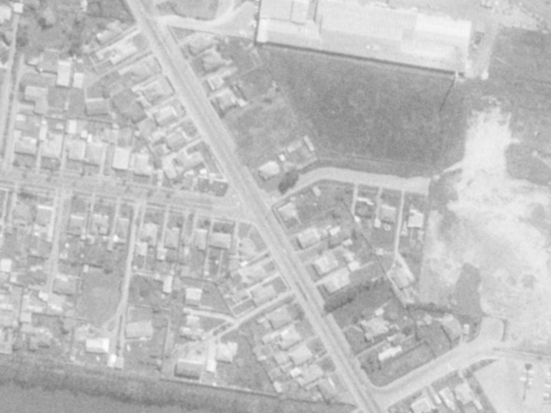84 Grange Street from the air, 1975-1979