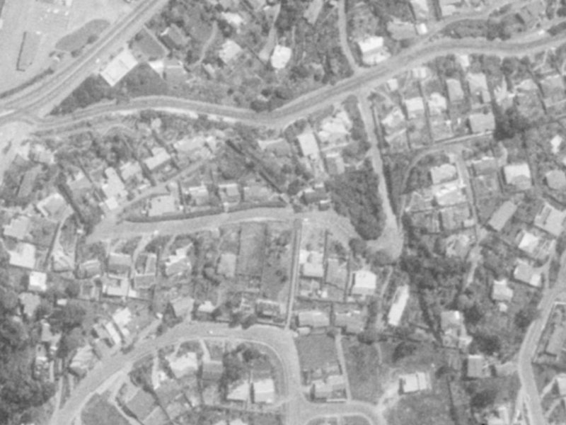 61 Te Awakura Terrace from the air, 1975-1979