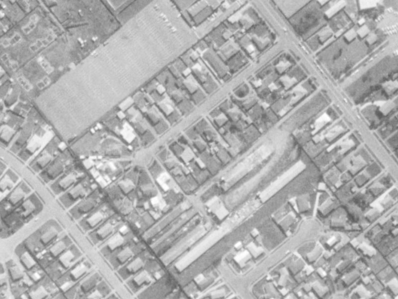 11A Anvers Place from the air, 1975-1979