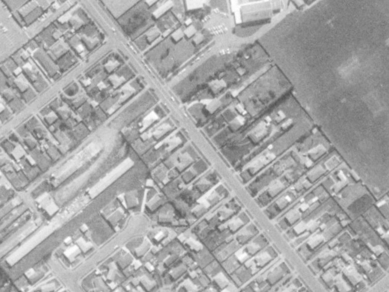 54A Tankerville Road from the air, 1975-1979