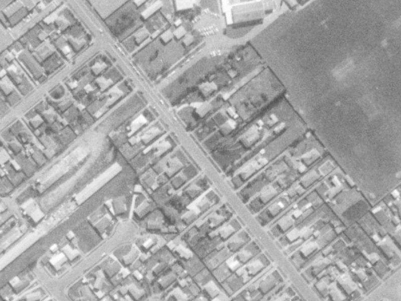55A Tankerville Road from the air, 1975-1979