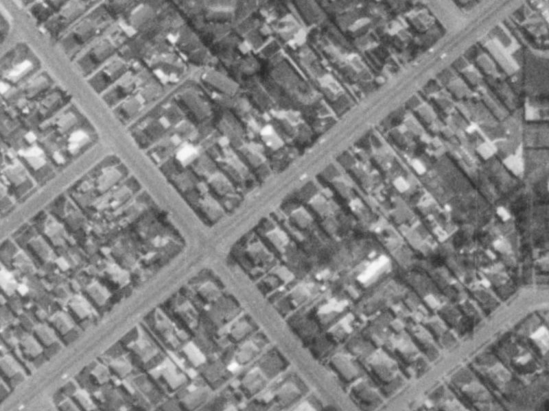 102 Somerfield Street from the air, 1975-1979