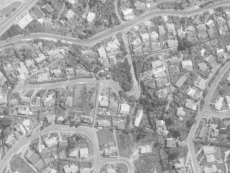 53 Te Awakura Terrace from the air, 1975-1979
